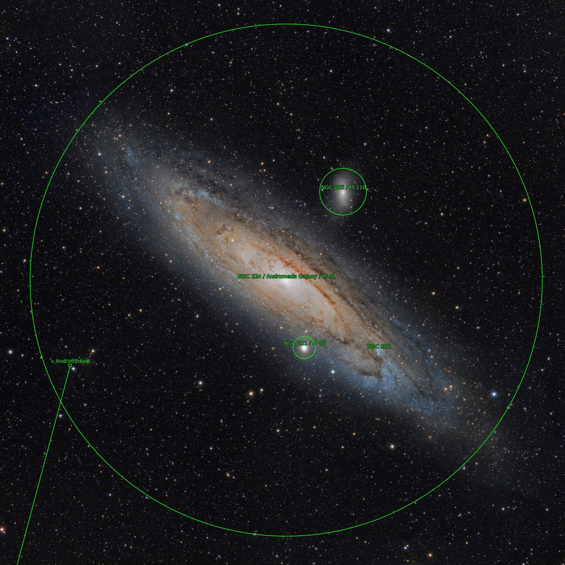 Sternkarten-Overlay (Astrometry.net)