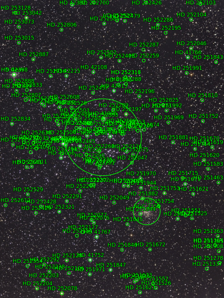 Sternkarten-Overlay (Astrometry.net)