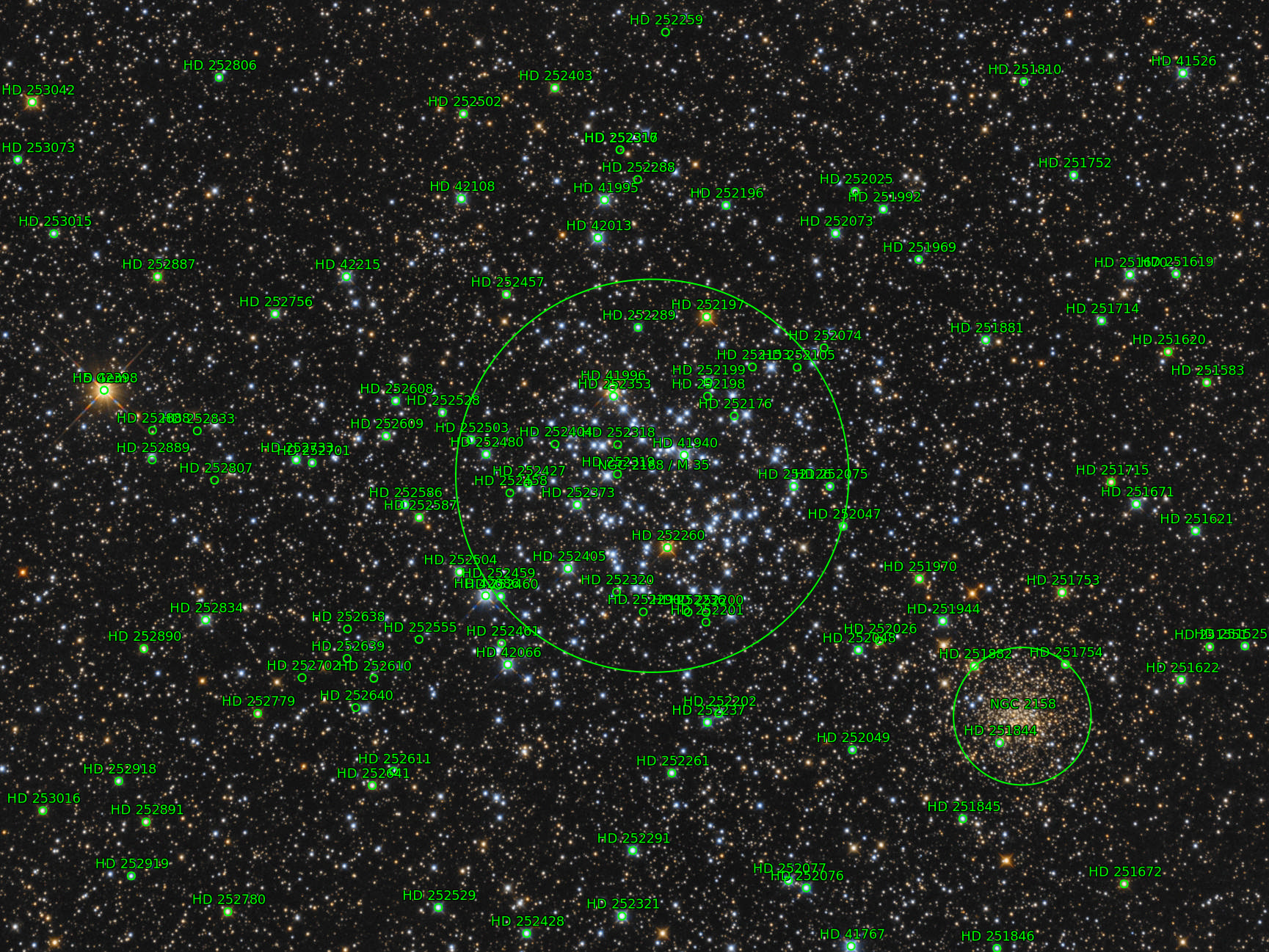 Sternkarten-Overlay (Astrometry.net)
