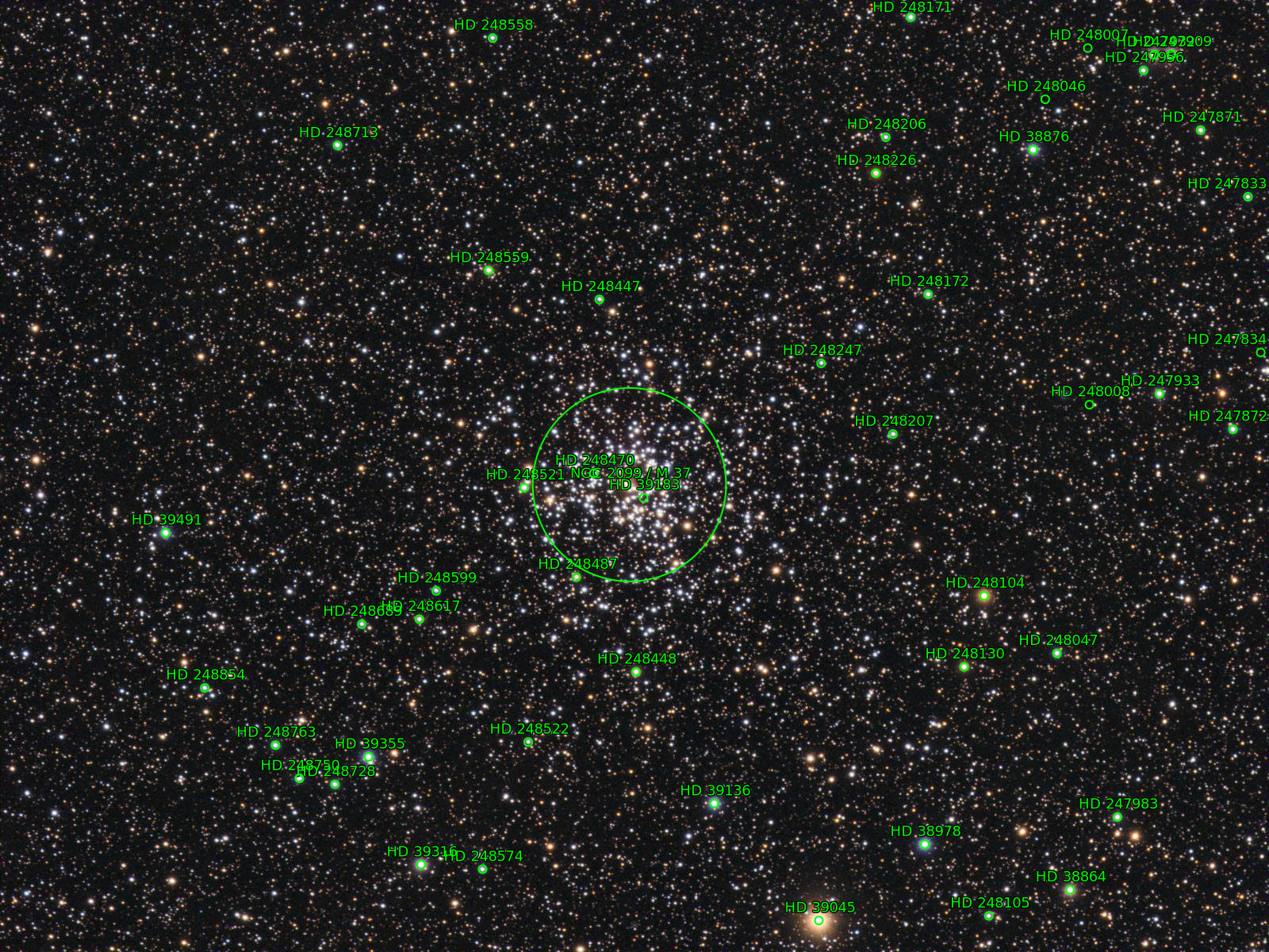 Sternkarten-Overlay (Astrometry.net)
