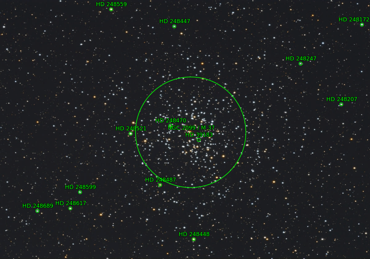 Sternkarten-Overlay (Astrometry.net)