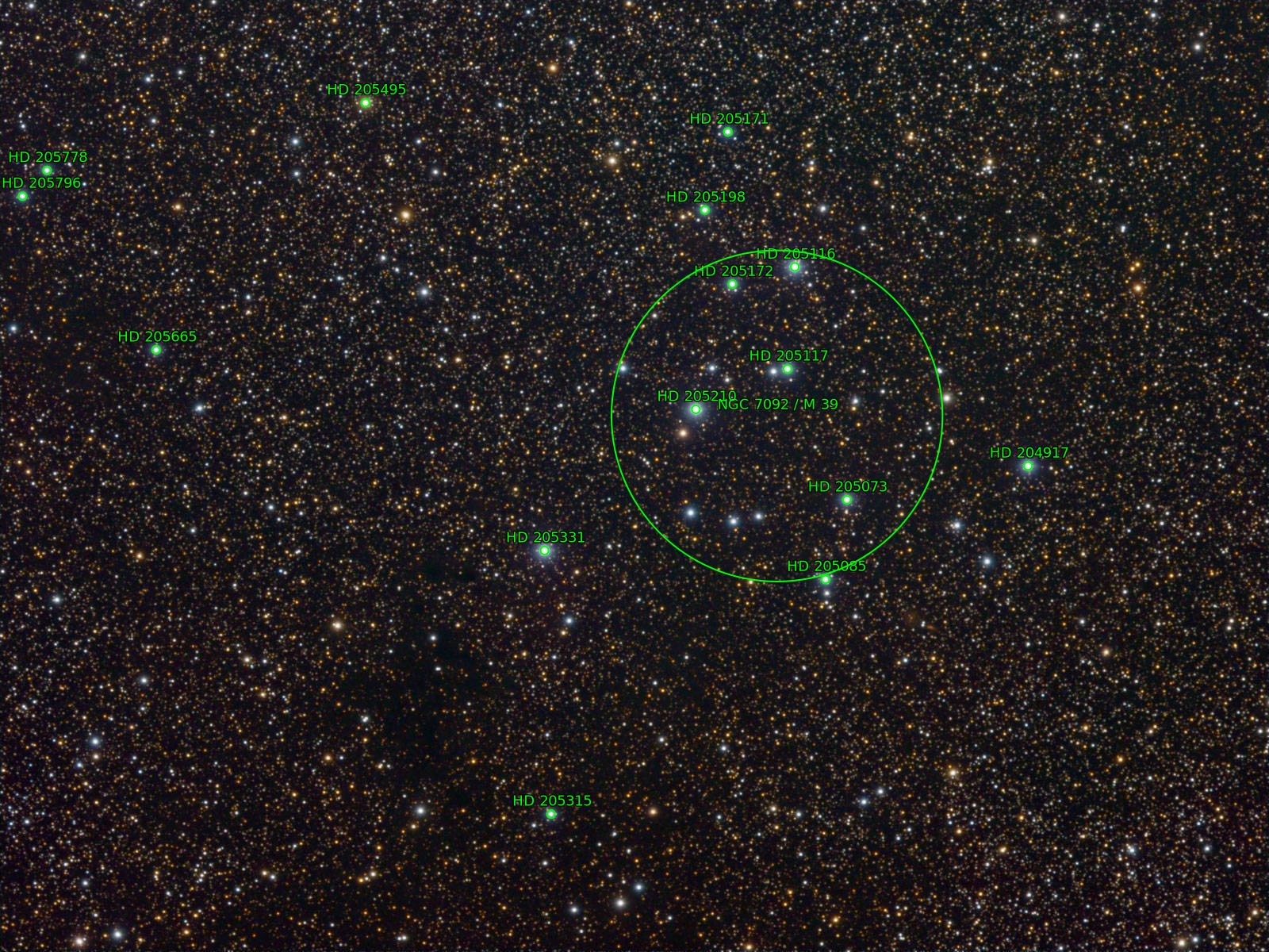 Sternkarten-Overlay (Astrometry.net)