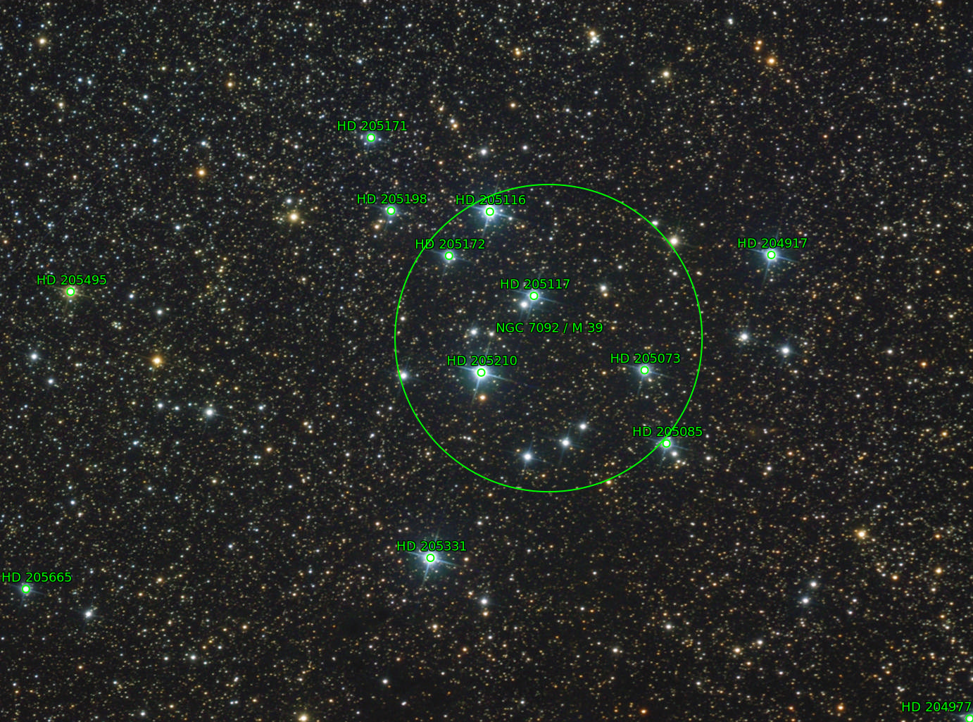 Sternkarten-Overlay (Astrometry.net)