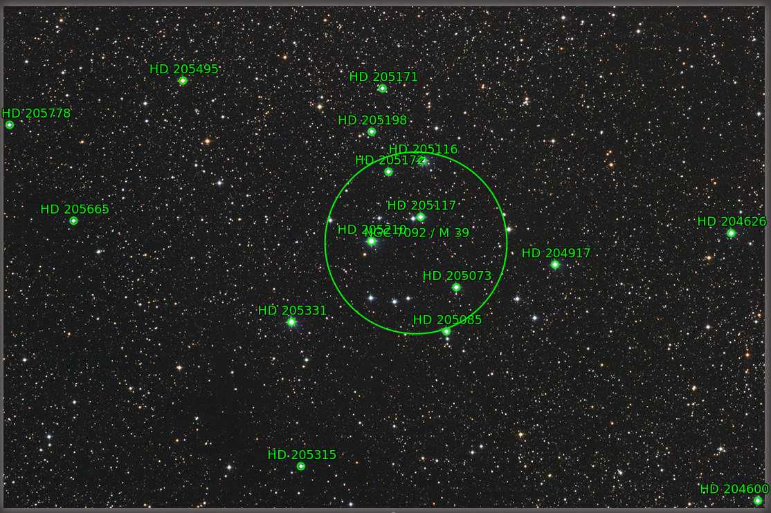 Sternkarten-Overlay (Astrometry.net)