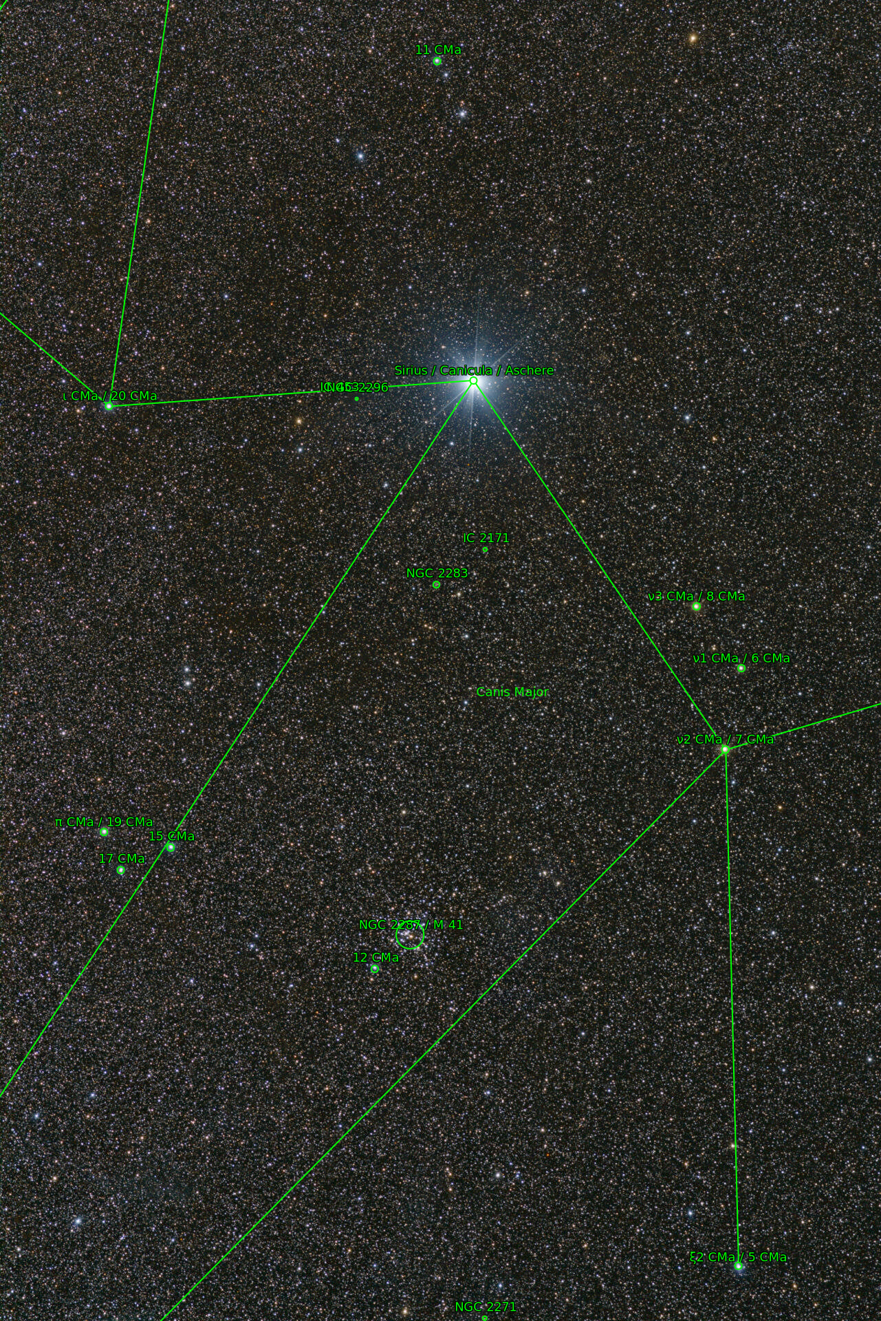 Sternkarten-Overlay (Astrometry.net)