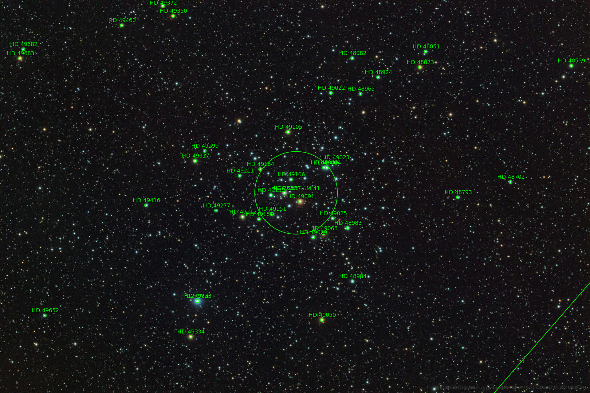 Sternkarten-Overlay (Astrometry.net)