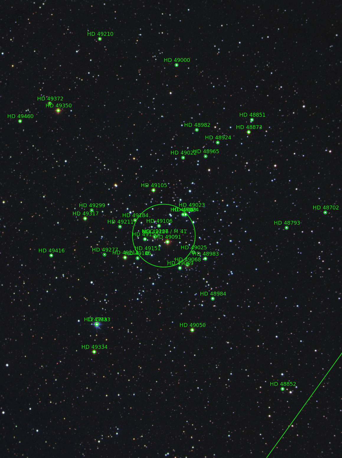 Sternkarten-Overlay (Astrometry.net)