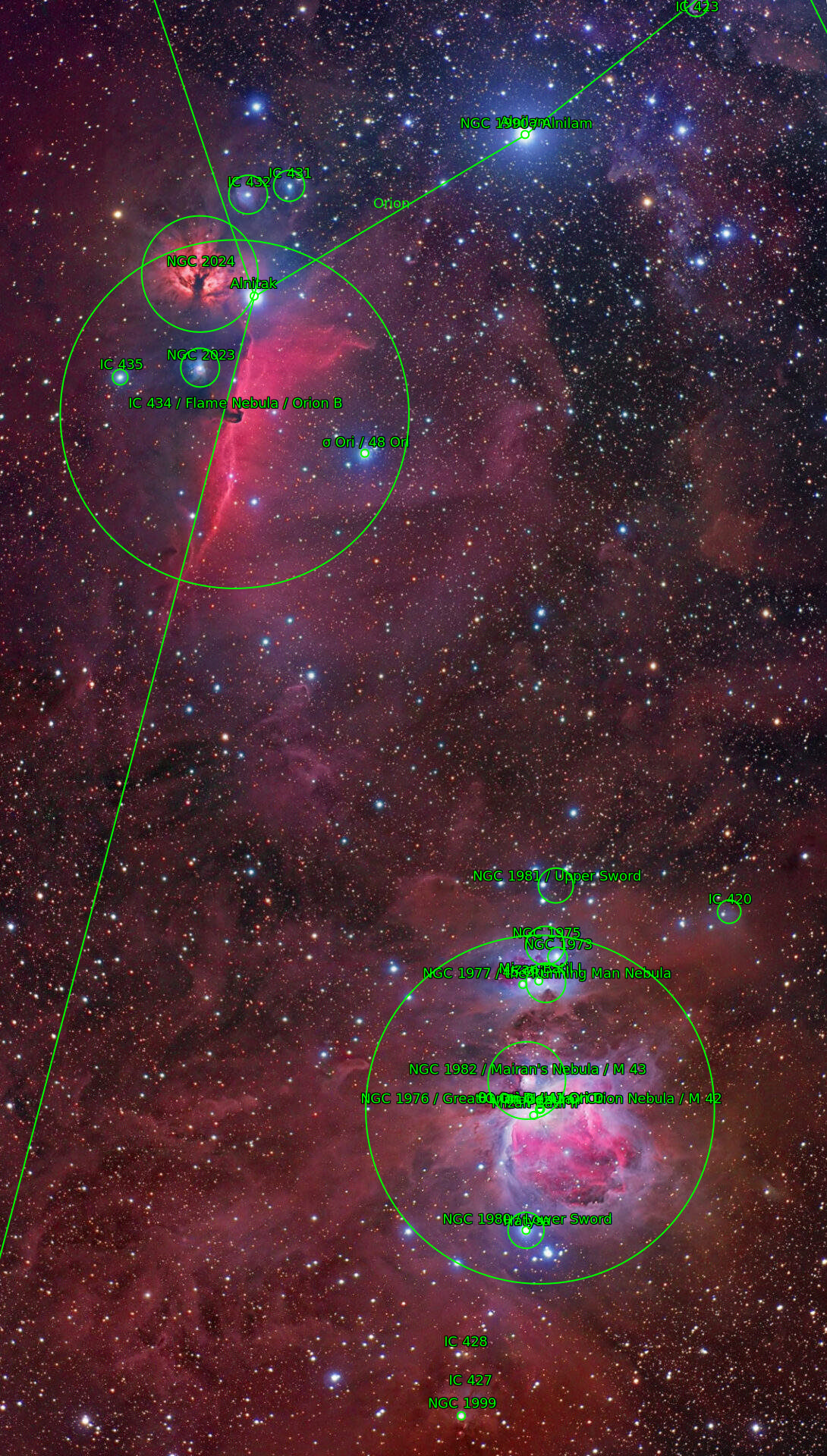 Sternkarten-Overlay (Astrometry.net)