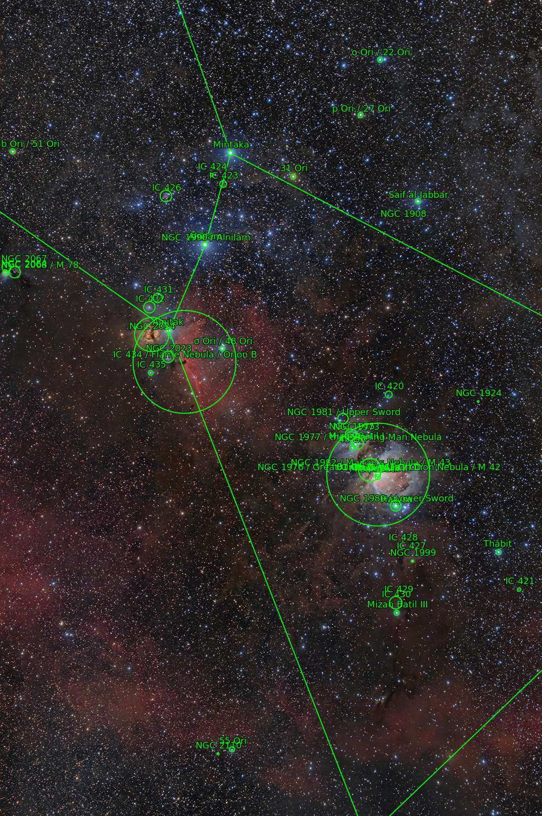 Sternkarten-Overlay (Astrometry.net)