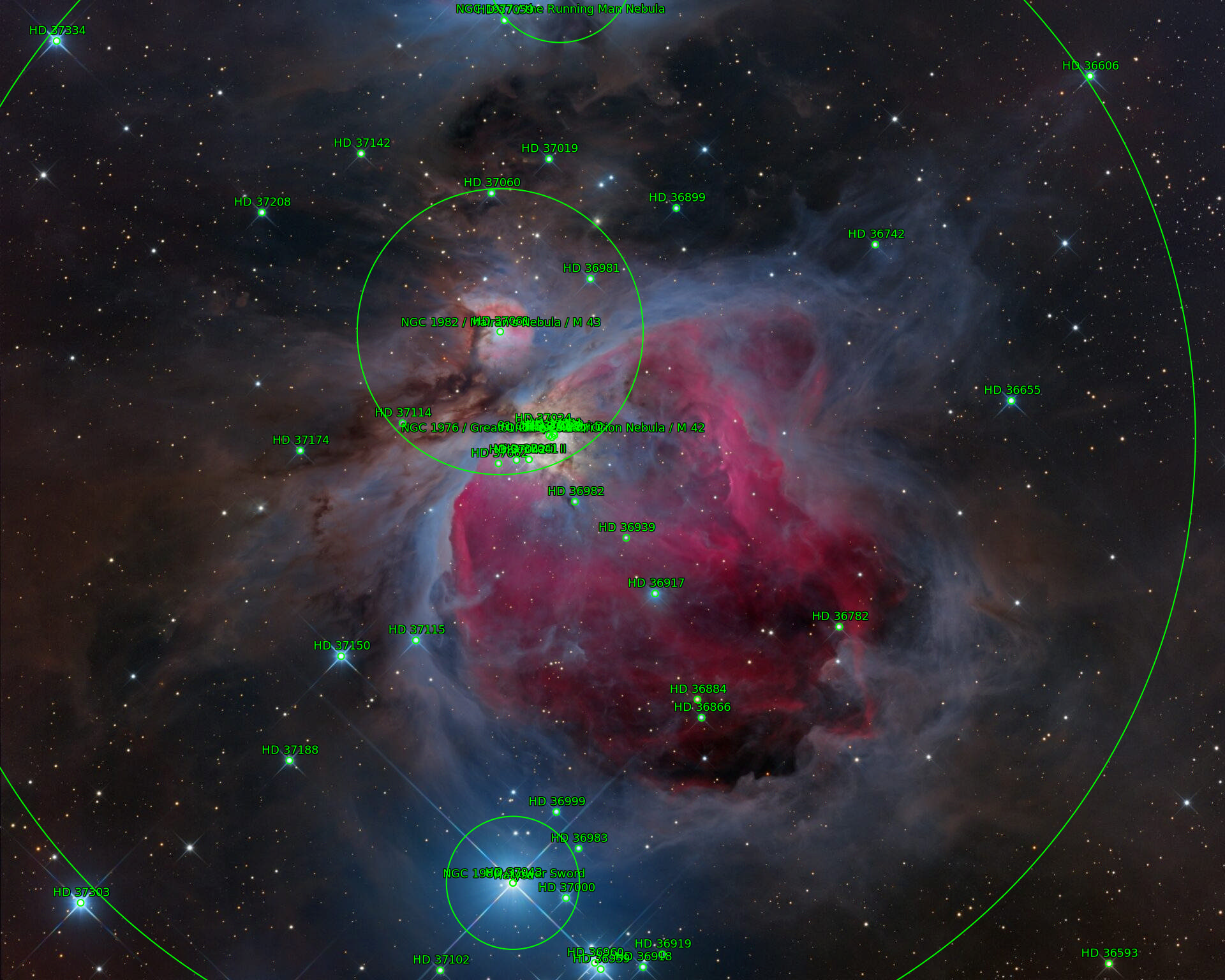 Sternkarten-Overlay (Astrometry.net)