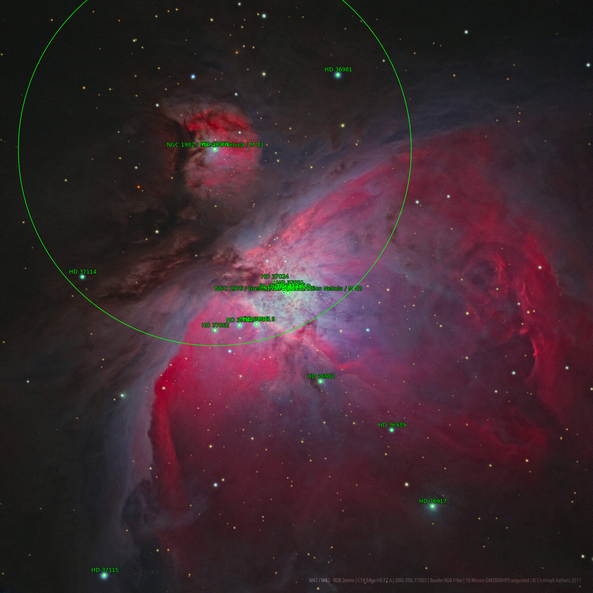 Sternkarten-Overlay (Astrometry.net)