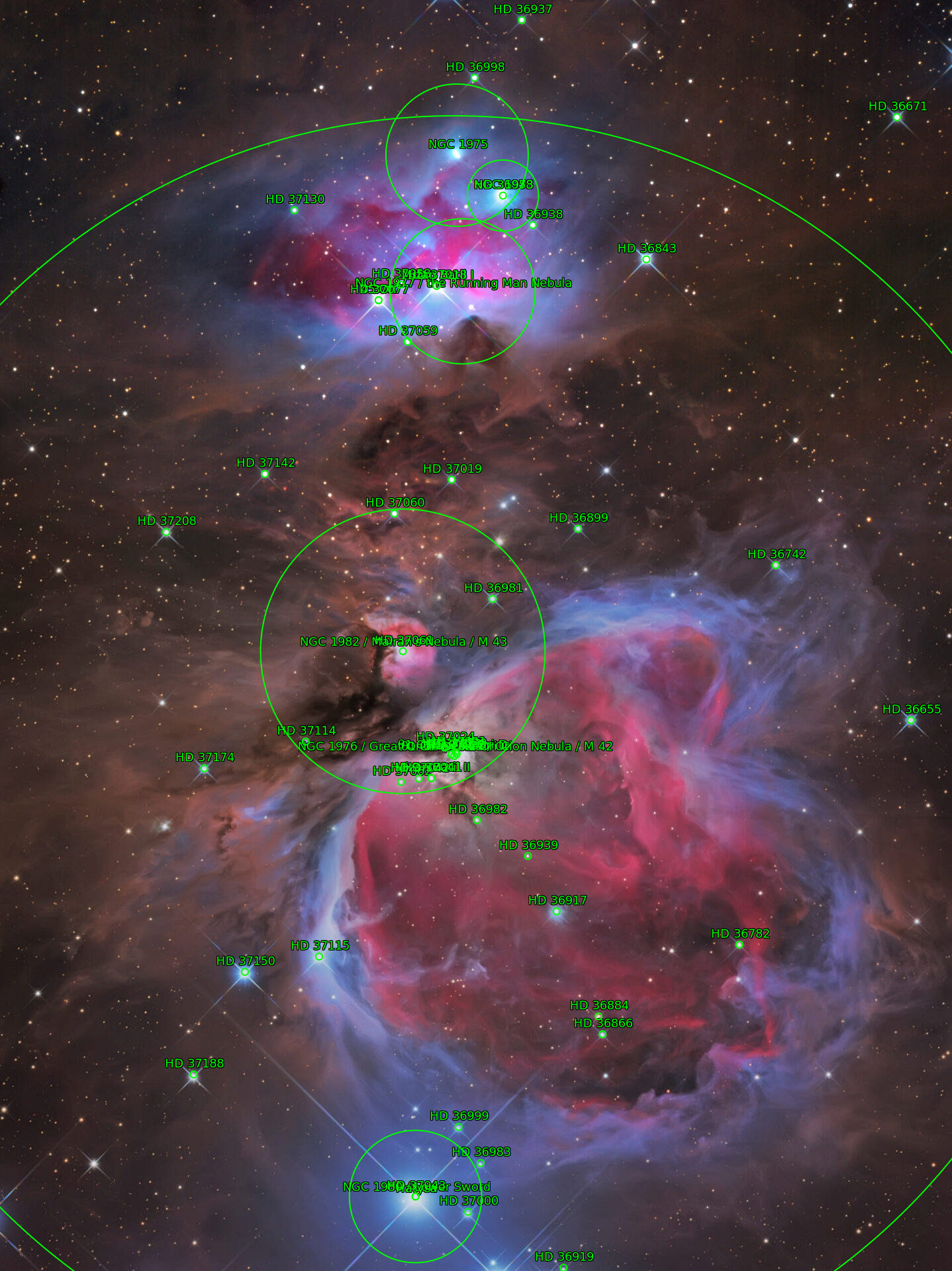 Sternkarten-Overlay (Astrometry.net)
