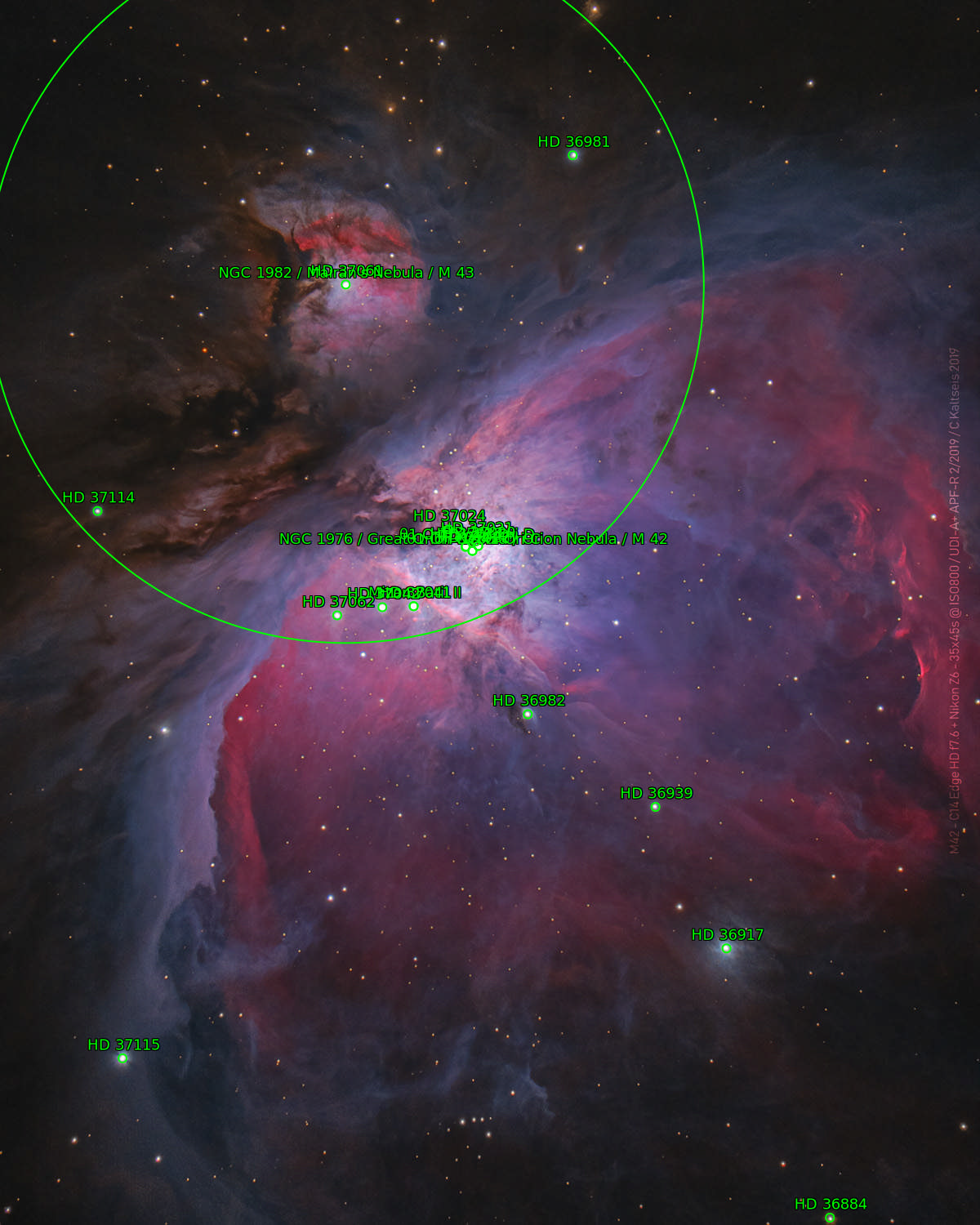 Sternkarten-Overlay (Astrometry.net)