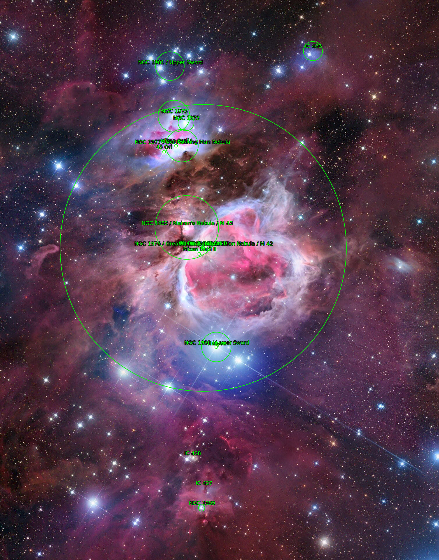 Sternkarten-Overlay (Astrometry.net)