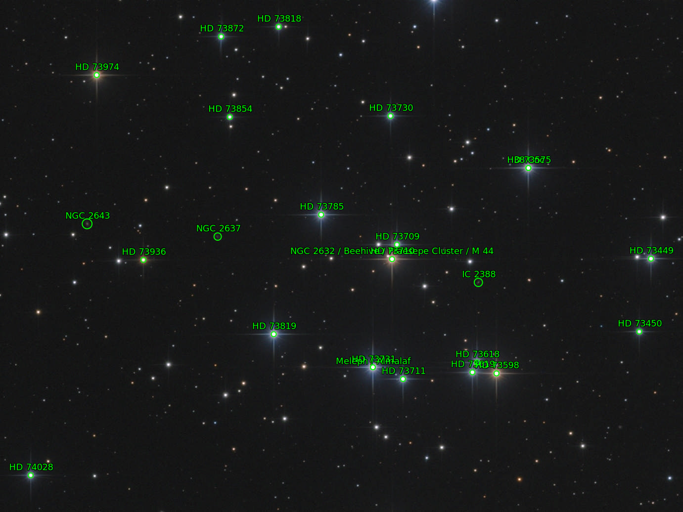 Sternkarten-Overlay (Astrometry.net)
