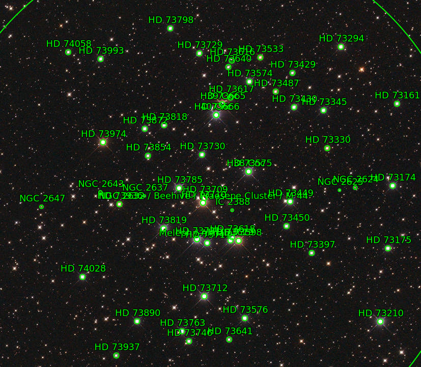 Sternkarten-Overlay (Astrometry.net)