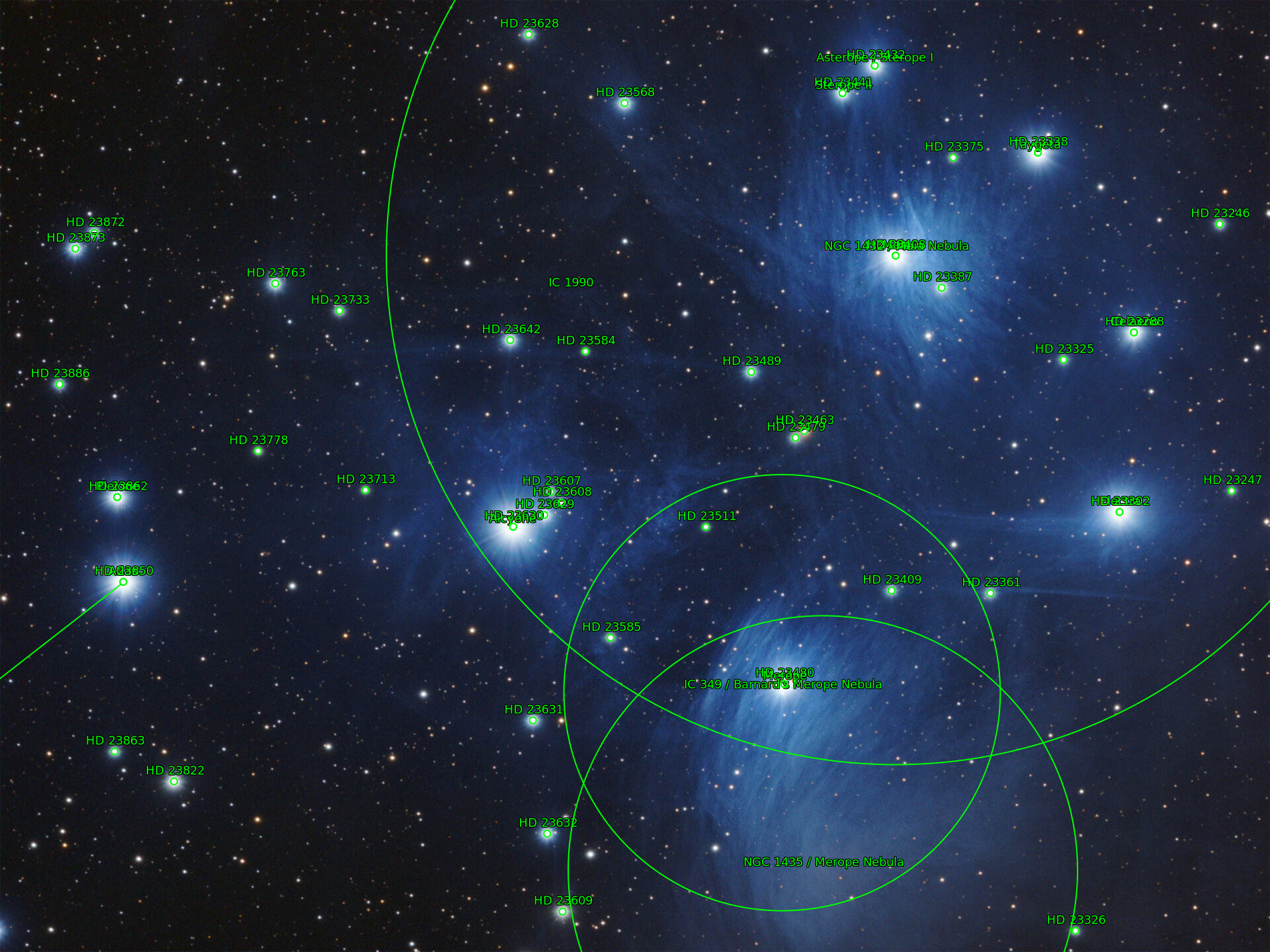 Sternkarten-Overlay (Astrometry.net)