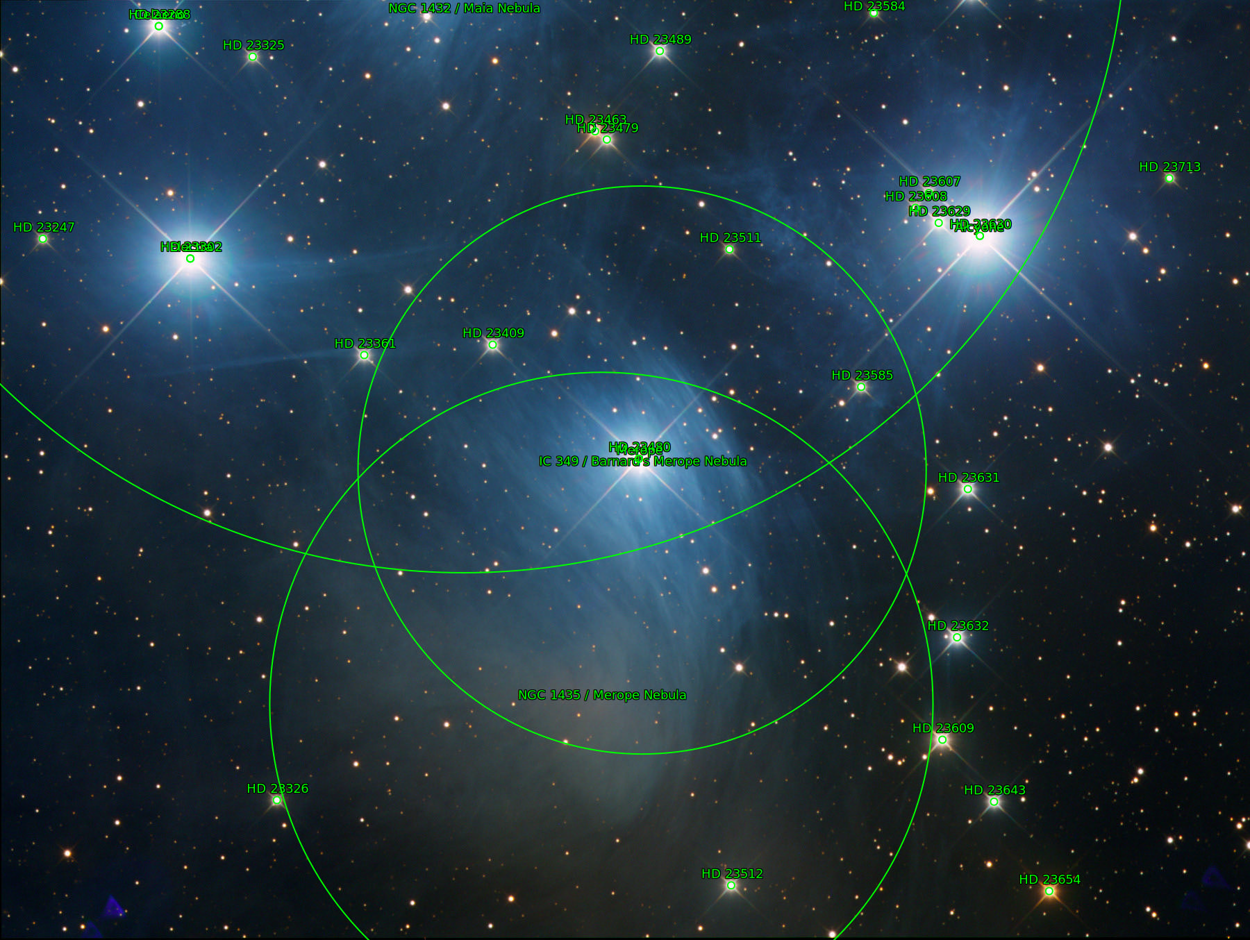 Sternkarten-Overlay (Astrometry.net)