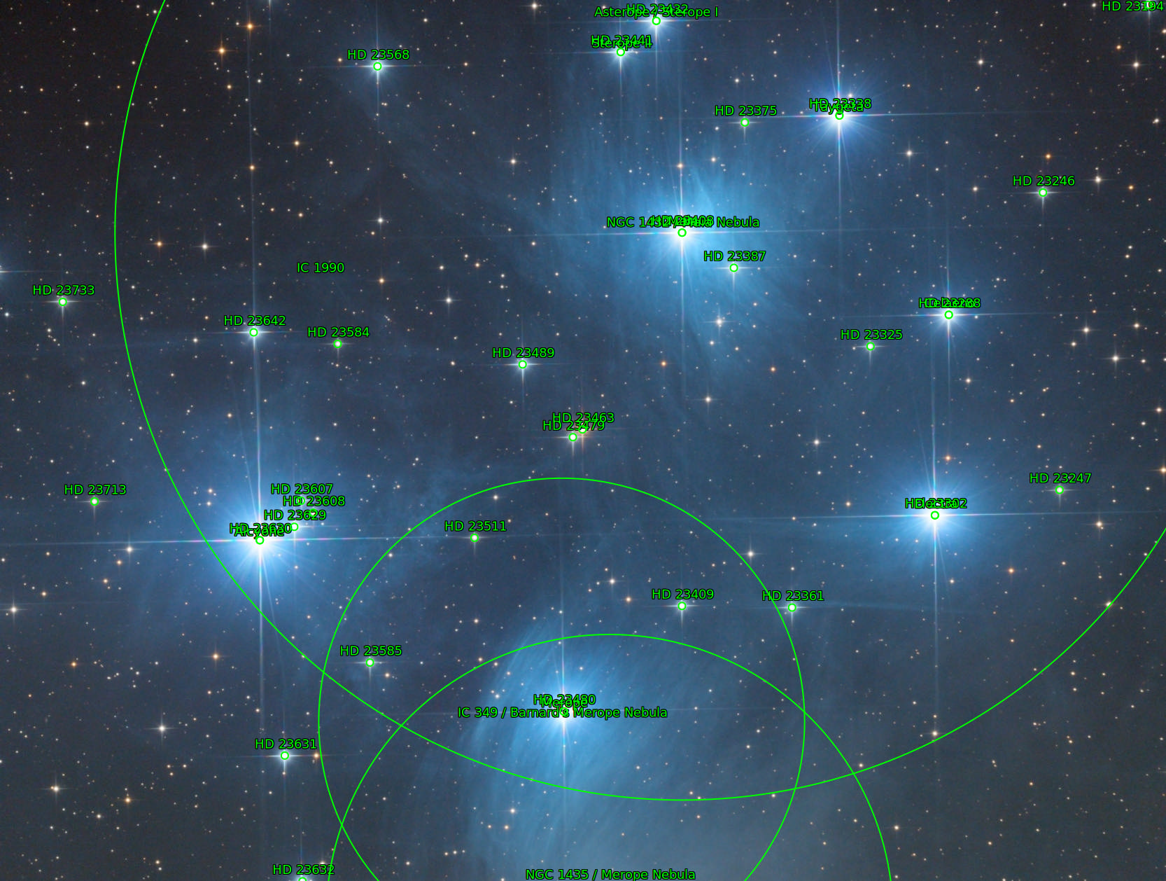 Sternkarten-Overlay (Astrometry.net)