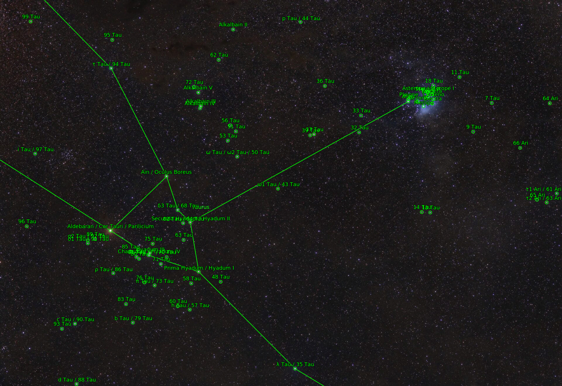 Sternkarten-Overlay (Astrometry.net)