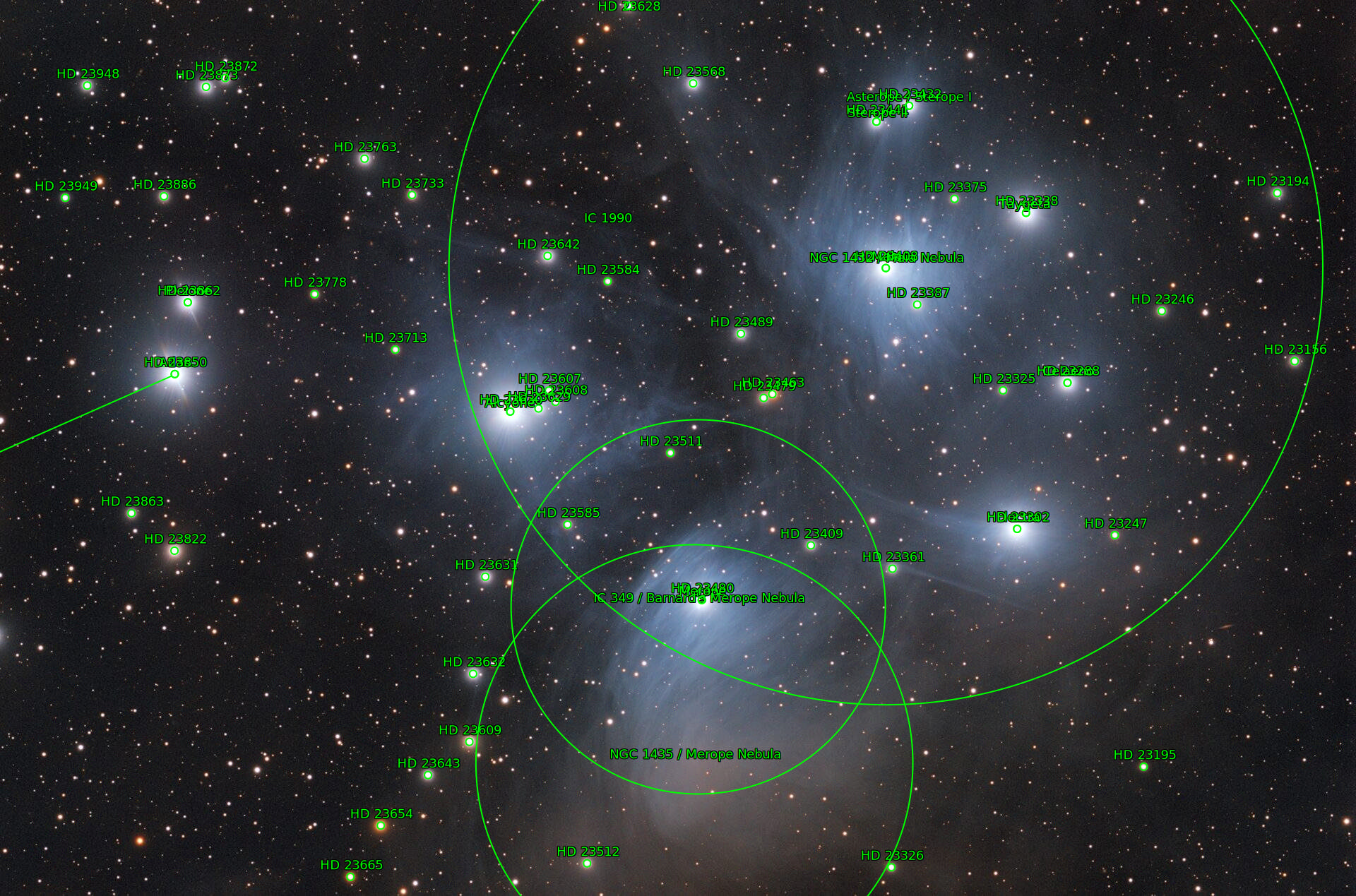 Sternkarten-Overlay (Astrometry.net)