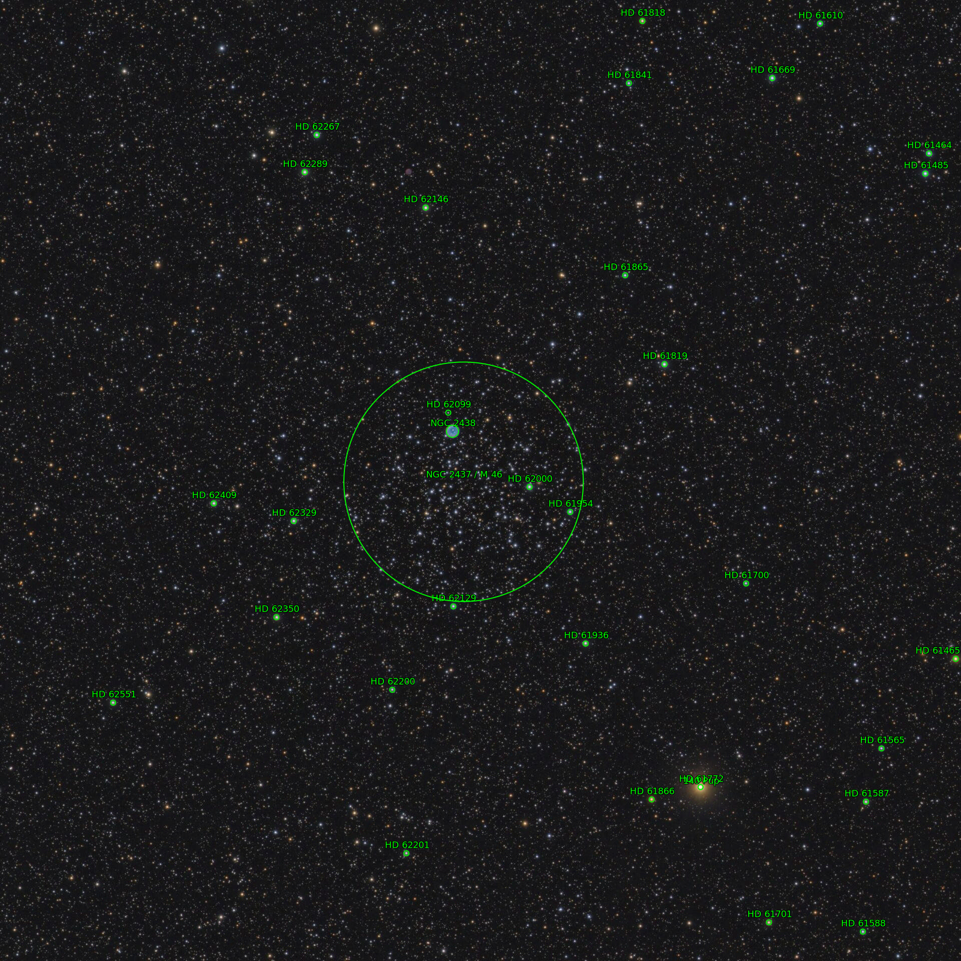 Sternkarten-Overlay (Astrometry.net)
