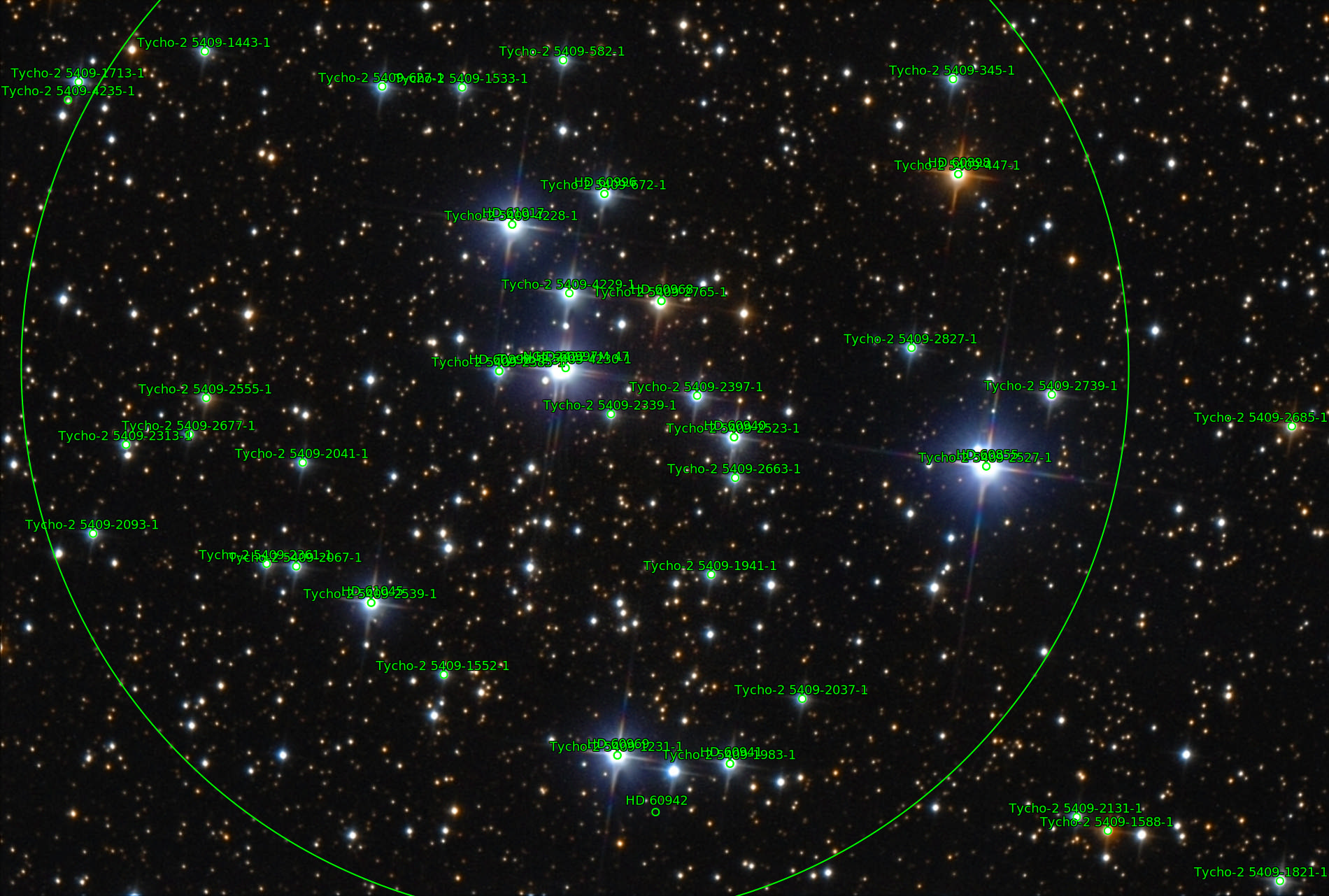 Sternkarten-Overlay (Astrometry.net)