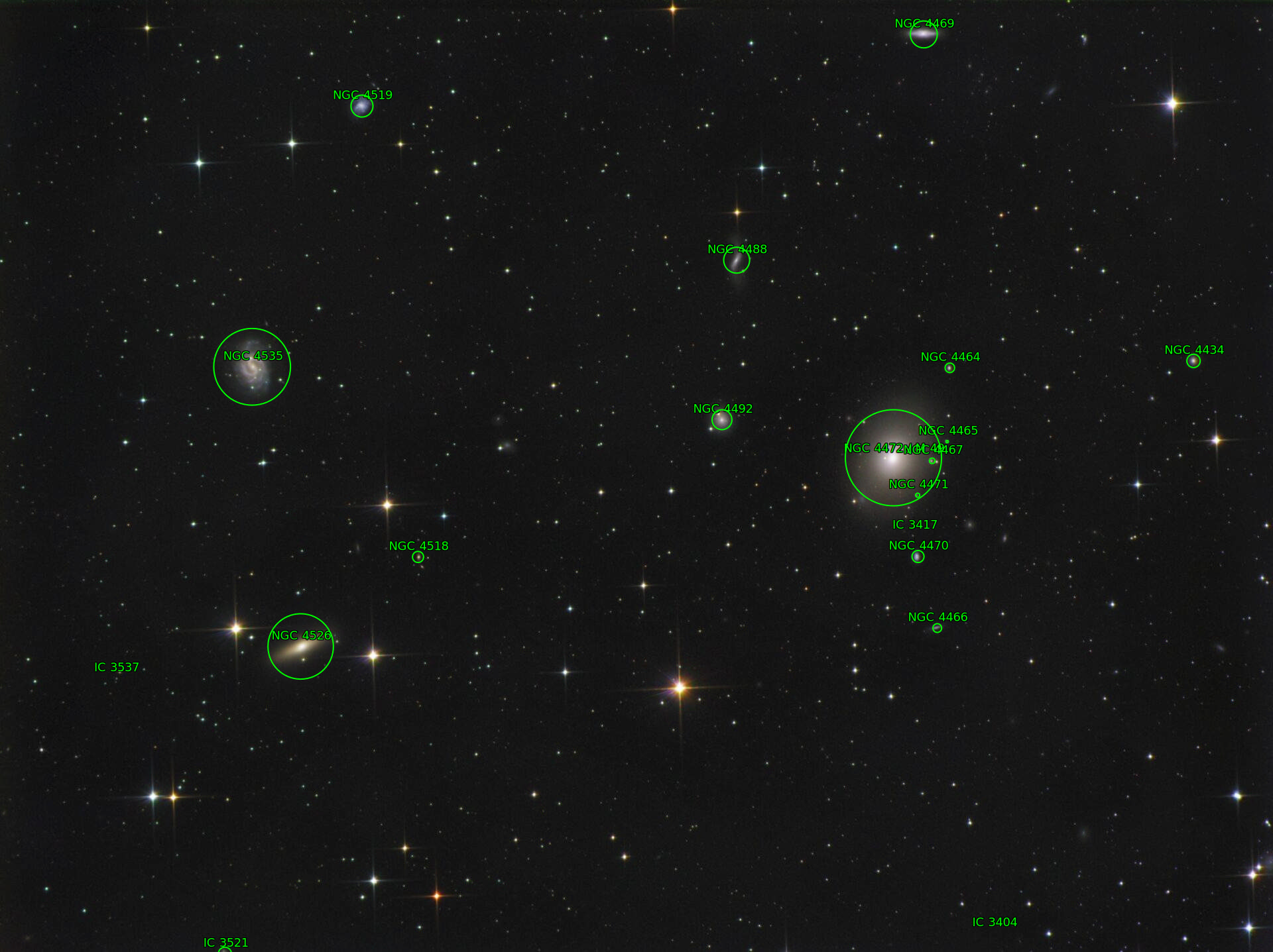Sternkarten-Overlay (Astrometry.net)