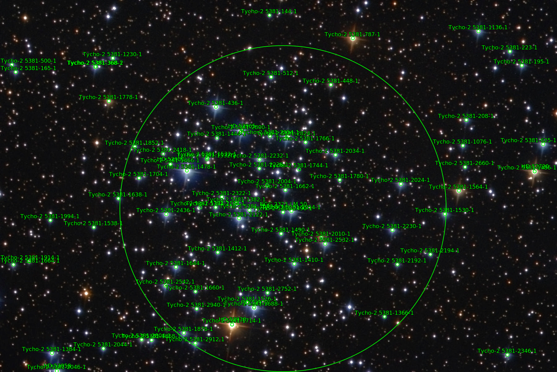 Sternkarten-Overlay (Astrometry.net)
