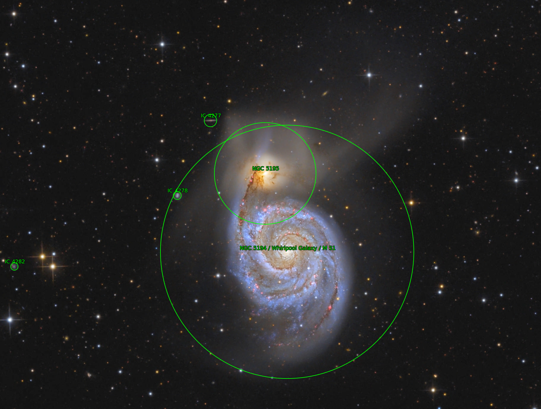 Sternkarten-Overlay (Astrometry.net)