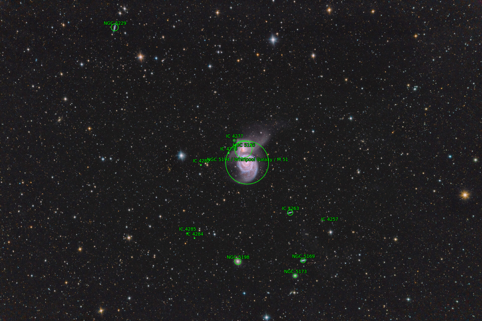 Sternkarten-Overlay (Astrometry.net)
