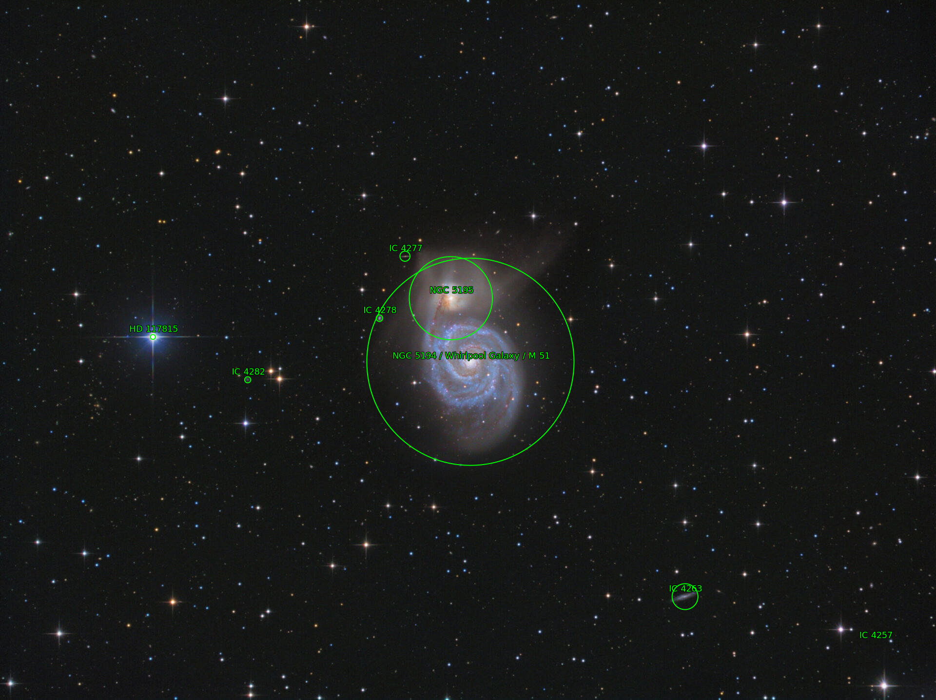 Sternkarten-Overlay (Astrometry.net)