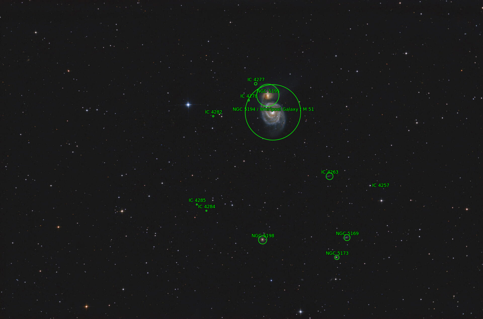 Sternkarten-Overlay (Astrometry.net)