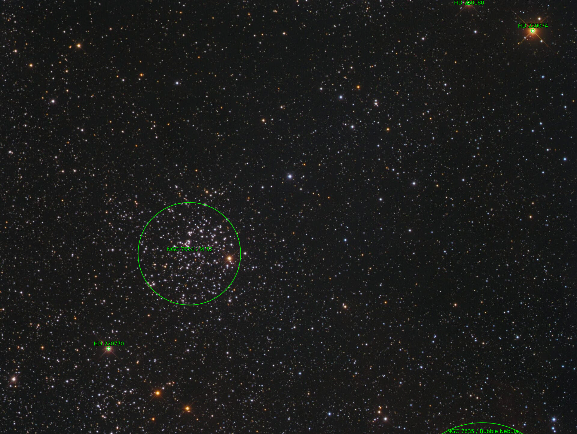 Sternkarten-Overlay (Astrometry.net)