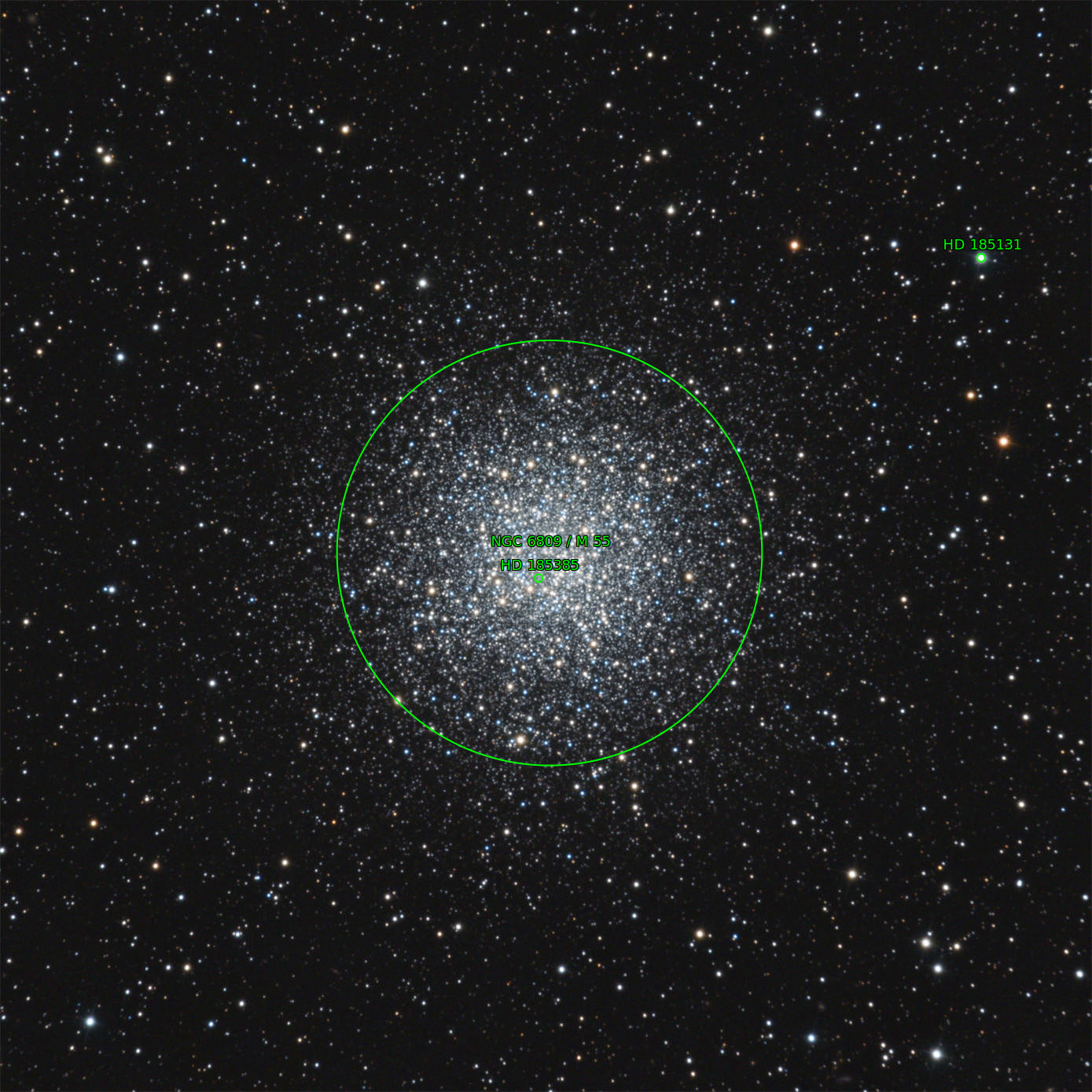 Sternkarten-Overlay (Astrometry.net)