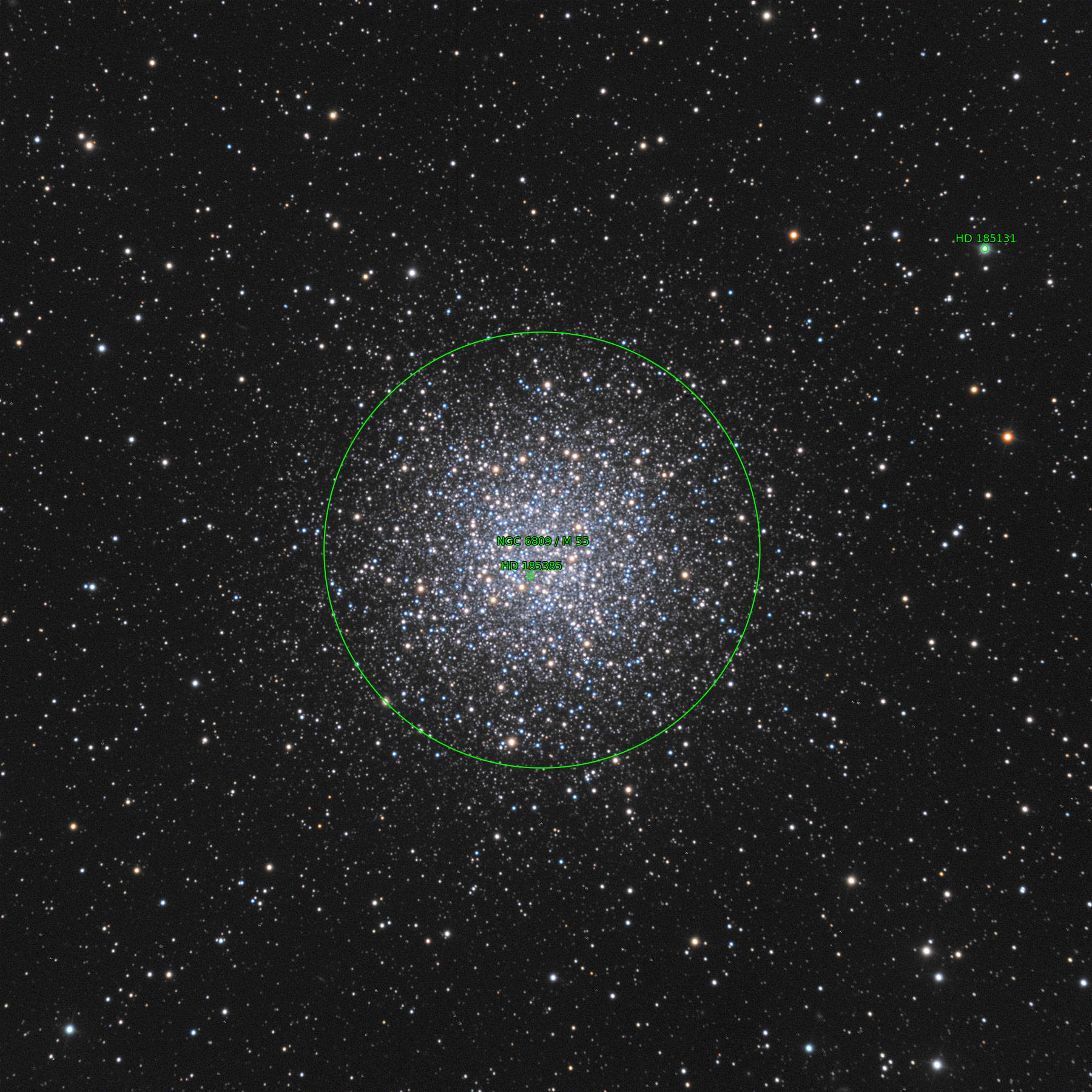 Sternkarten-Overlay (Astrometry.net)