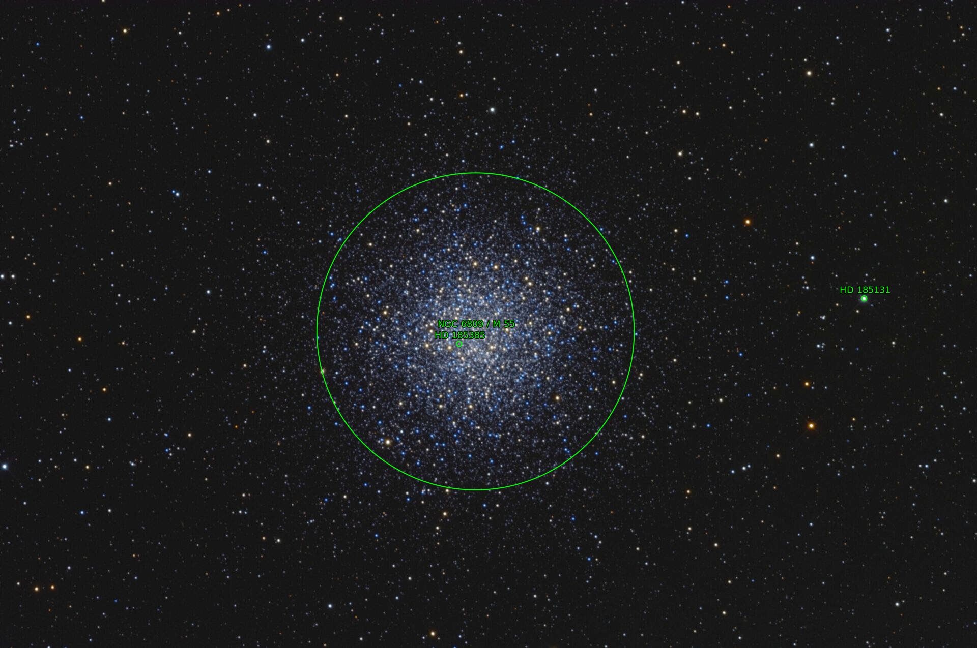 Sternkarten-Overlay (Astrometry.net)