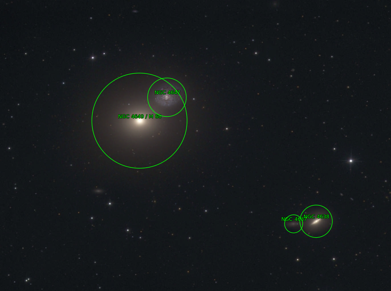 Sternkarten-Overlay (Astrometry.net)