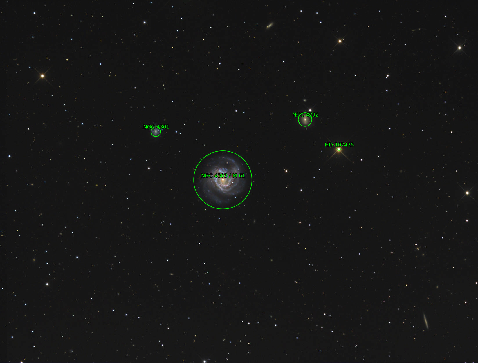 Sternkarten-Overlay (Astrometry.net)