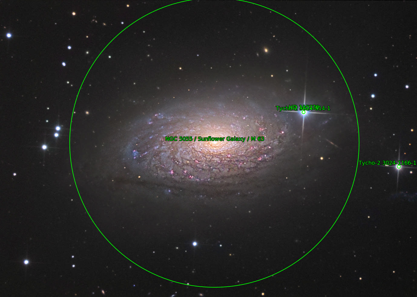 Sternkarten-Overlay (Astrometry.net)