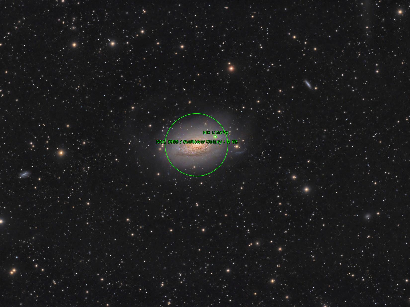 Sternkarten-Overlay (Astrometry.net)