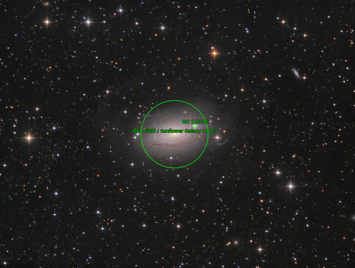 Sternkarten-Overlay (Astrometry.net)