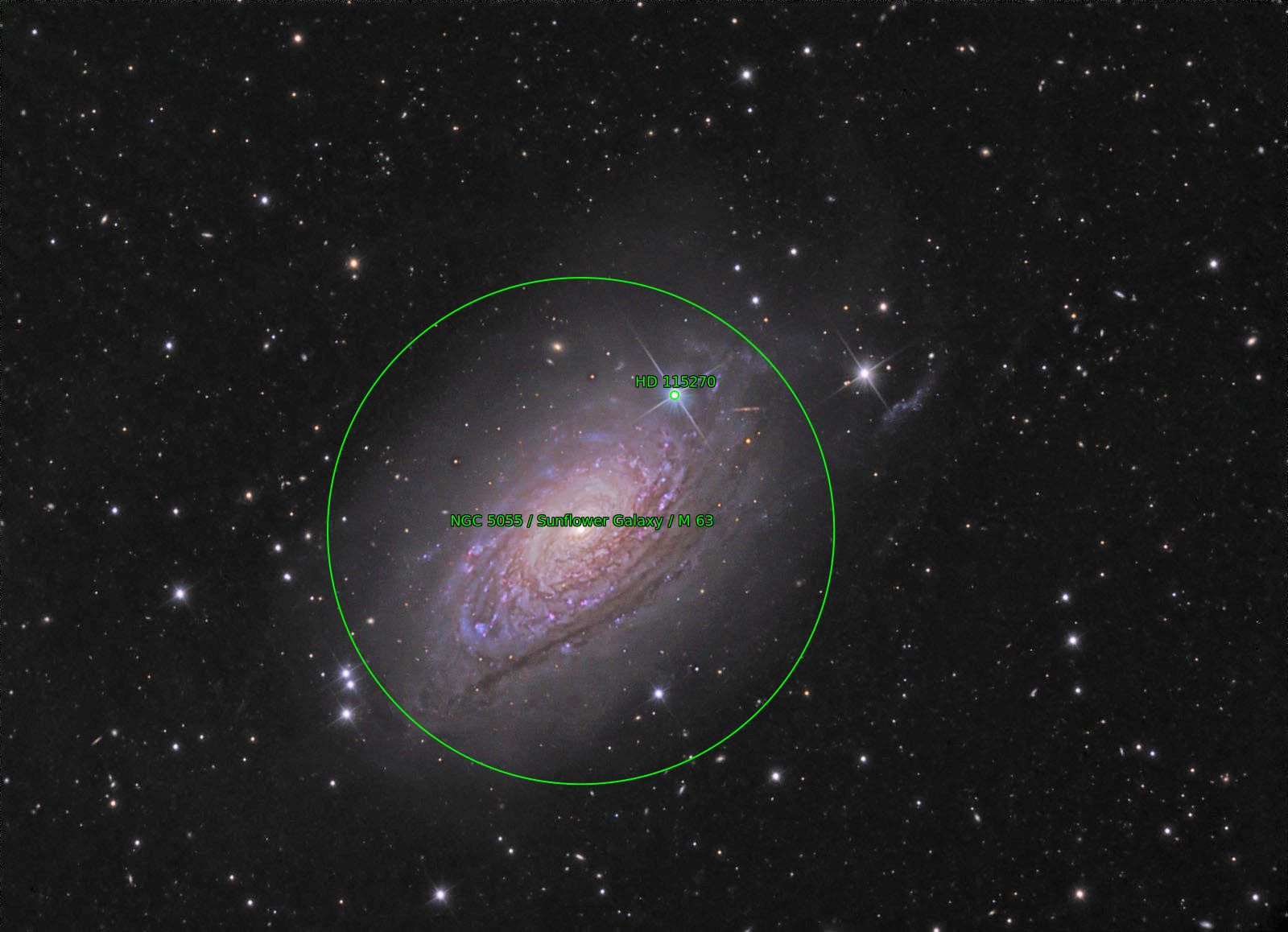 Sternkarten-Overlay (Astrometry.net)