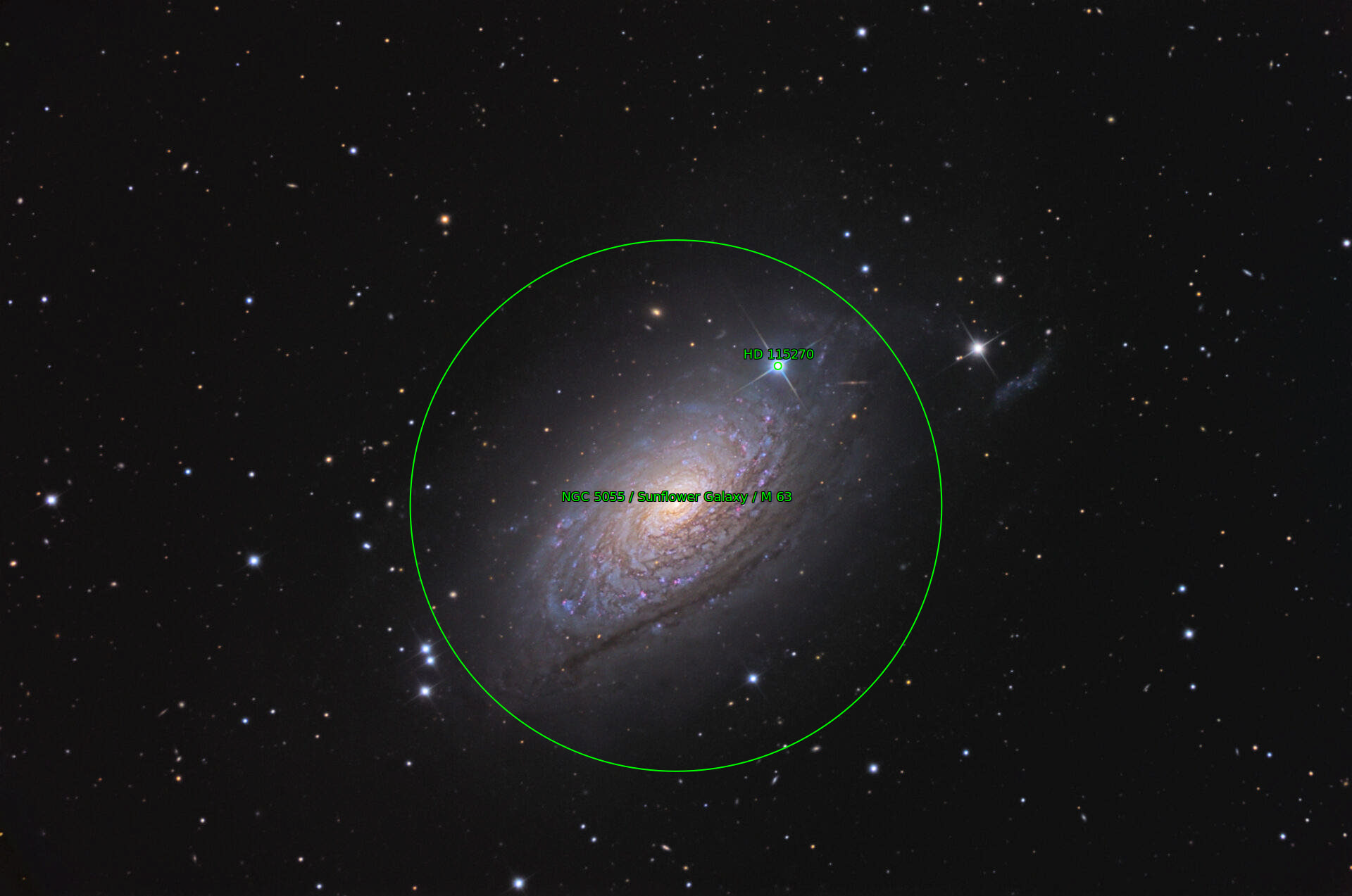 Sternkarten-Overlay (Astrometry.net)