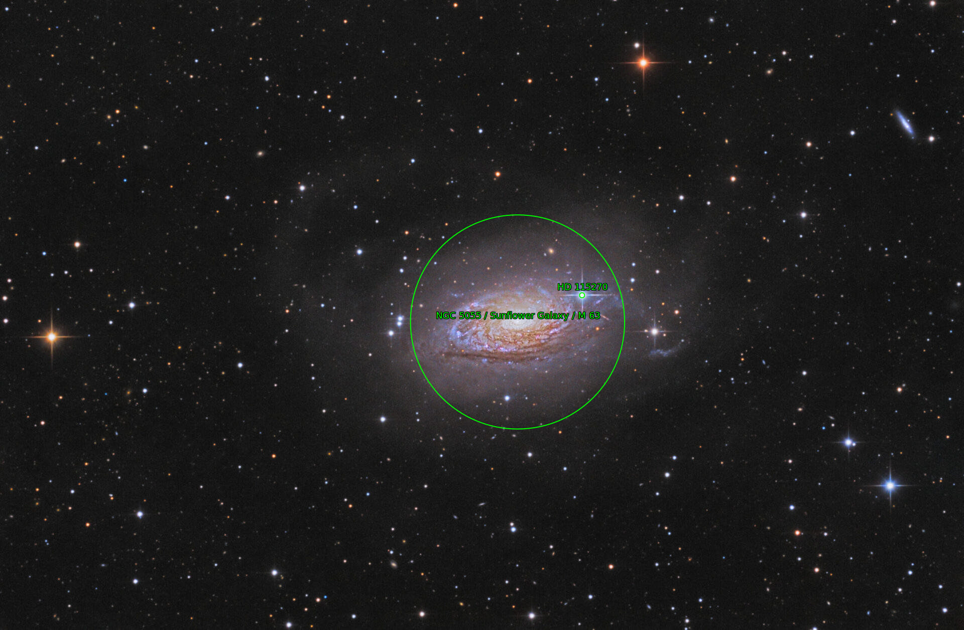 Sternkarten-Overlay (Astrometry.net)