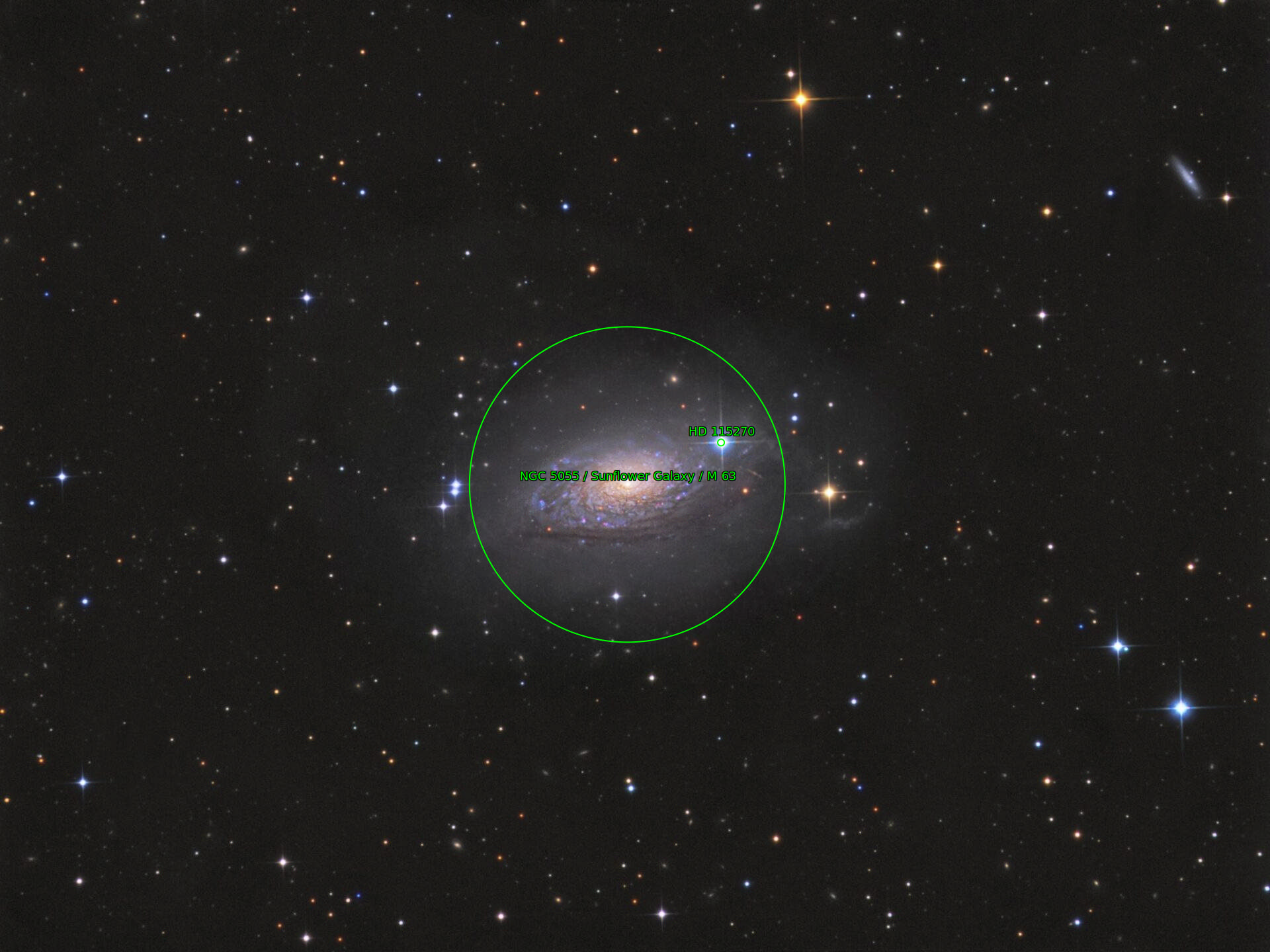 Sternkarten-Overlay (Astrometry.net)