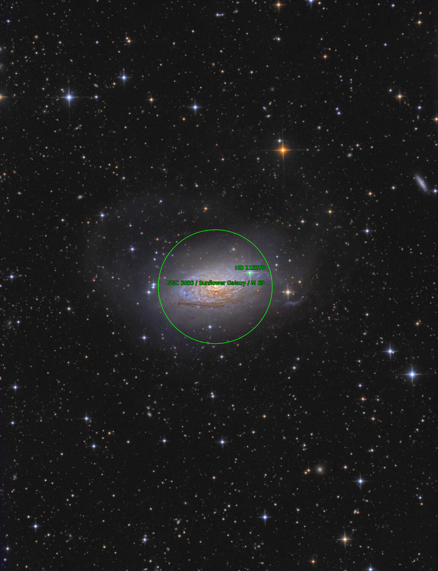 Sternkarten-Overlay (Astrometry.net)
