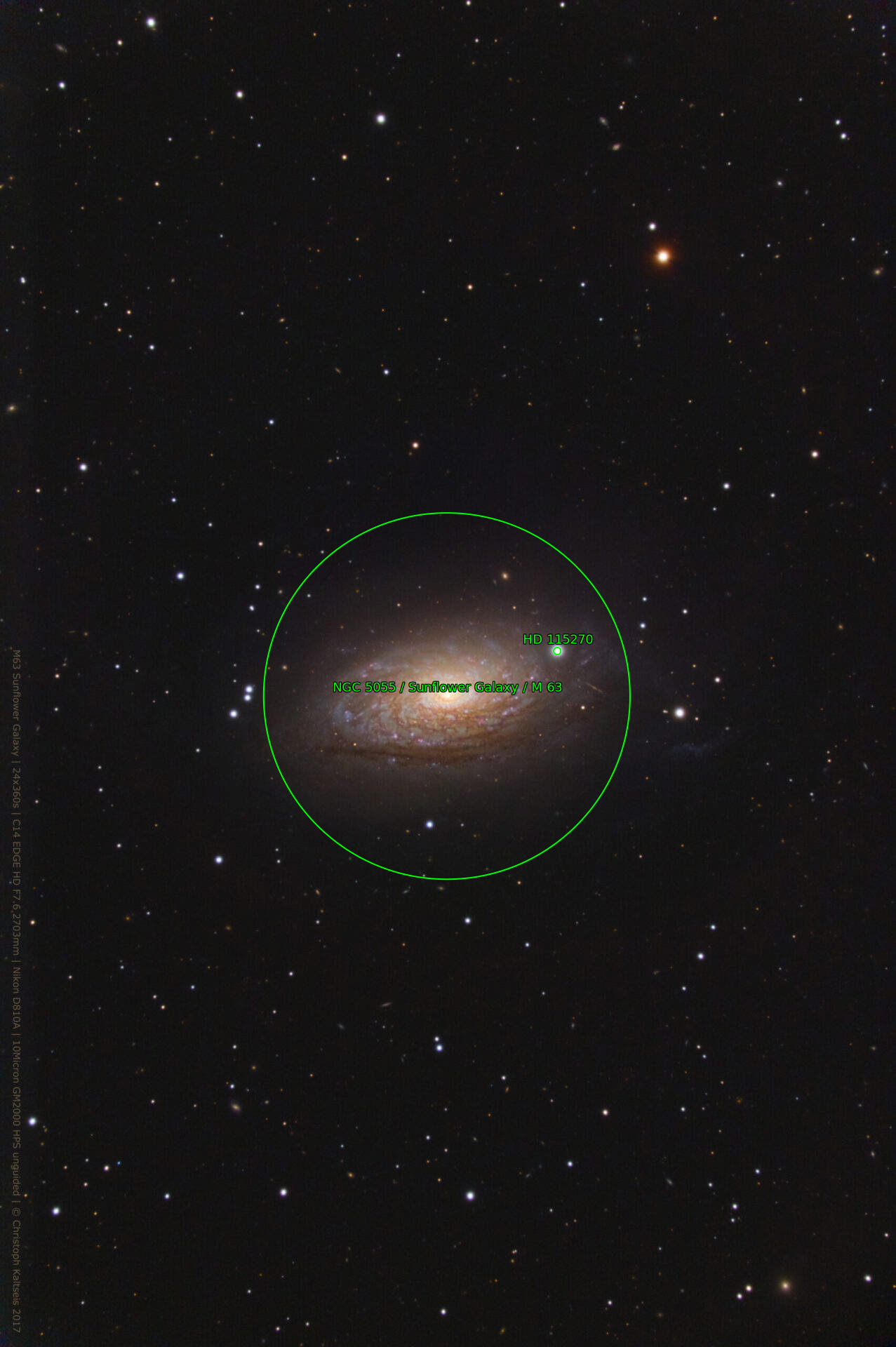Sternkarten-Overlay (Astrometry.net)