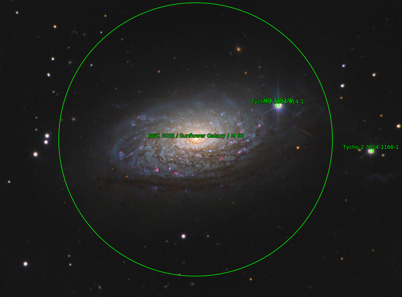 Sternkarten-Overlay (Astrometry.net)