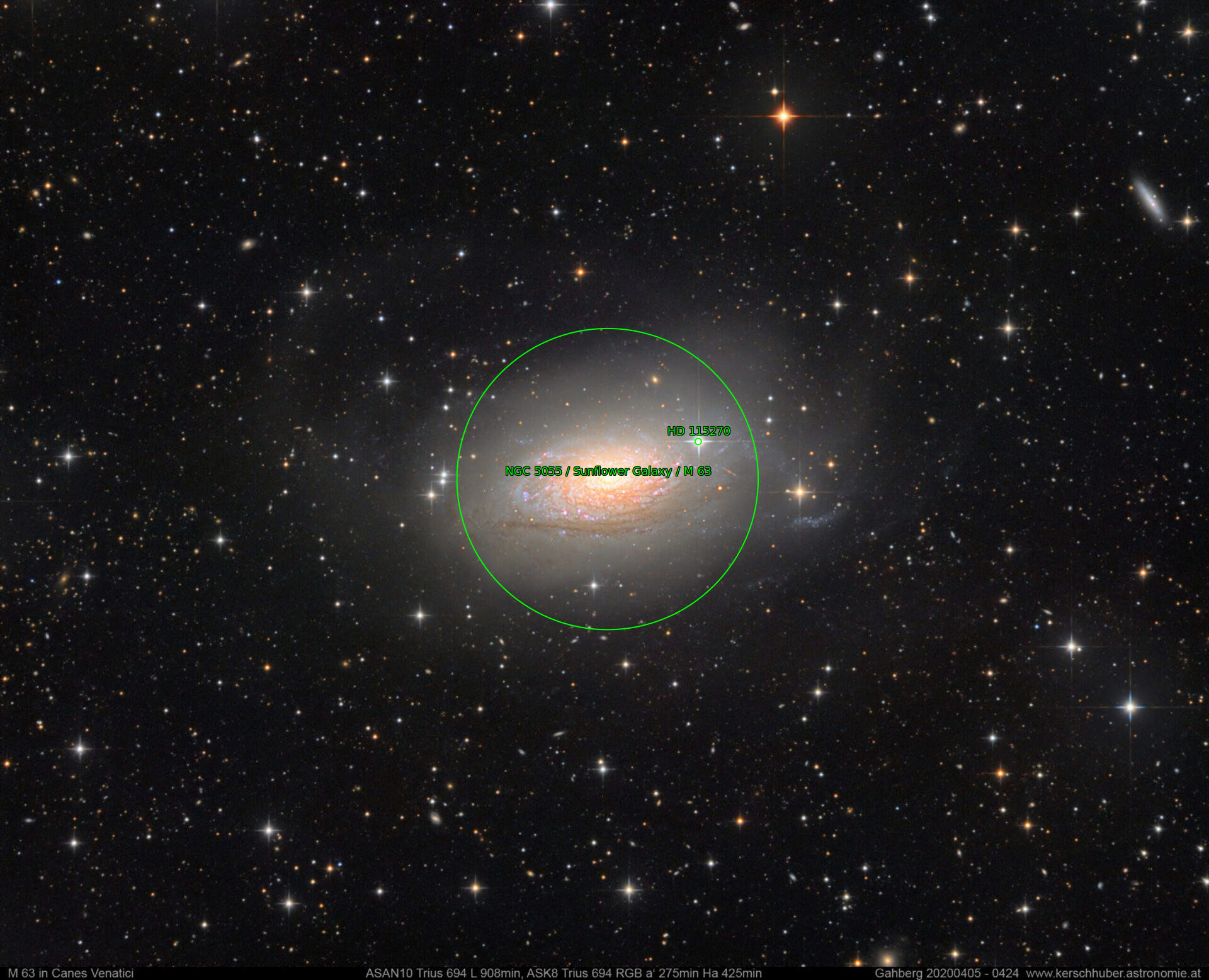 Sternkarten-Overlay (Astrometry.net)